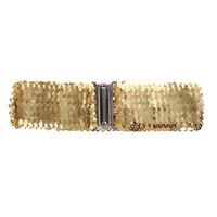 Gold Sequin Disco Belt (Elastic)