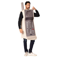 Adults Retro Brick Cell Phone Costume