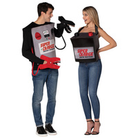 Battery & Jumper Cables Couples Costume Set