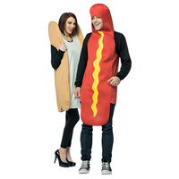 Hot Dog & Bun Couples Costume Set