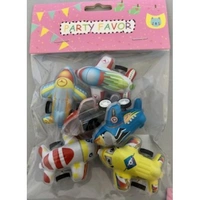 Toy Jets & Planes Party Favours - Pk 6