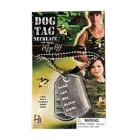 Costume Military Dog Tags Necklace