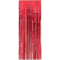 Door Curtain Metallic - Red (91.4 cm x 2.43 m)