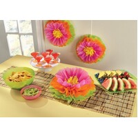 Fluffy Hibiscus Flower Decorations (41 cm) - Pk 3