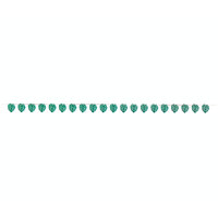 Aloha Luau Palm Leaf Ribbon Banner (20x548cm)