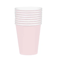Pastel Pink Paper Drink Cups (354ml) - Pk 20