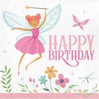 Fairy Forest Birthday Lunch Napkins - Pk 16