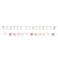 Fairy Forest Happy Birthday Ribbon Banners (1.7M)