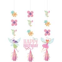 Fairy Forest Hanging String Cutouts & Tassels - 91cm