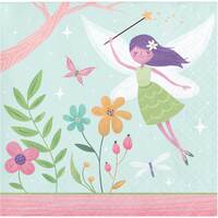Fairy Forest Beverage Napkins - Pk 16
