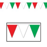 Red, White & Green Pennant Banner (36.5M)
