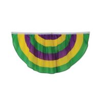 Mardi Gras Fabric Bunting (121x60cm)