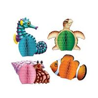 Sea Creatures Mini Centerpieces (14cm) - Pk 4