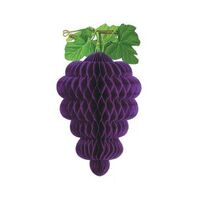 3D Honeycomb Tissue Grape Cluster Decoration (43cm)