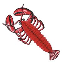 3D Honeycomb Tissue Lobster Decoration (43cm)