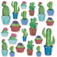 Asstd. Potted Cactus Cutouts - Pk 20