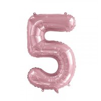 34" Number #5 Light Pink Foil Balloon (86cm)