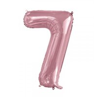 34" Number #7 Light Pink Foil Balloon (86cm)