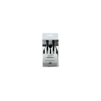 Stainless Steel-Look Mini Dessert Forks - Pk 40