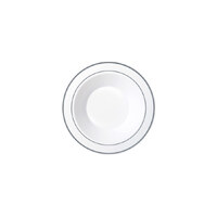 19cm Heavy Duty Plastic Bowl w/ Silver Lining - Pk 6