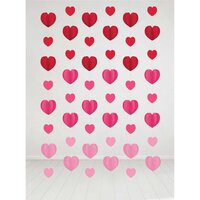 Hearts Hanging String Decorations (213 cm) - Pk 6