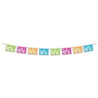 Luau Hibiscus Pennant Banner (365.76 cm)