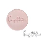 Congratulations Embossed Stamp