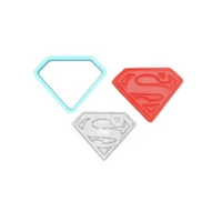 Superman Cookie Cutter & Stamp Set (9 cm)