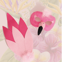 Kids Flamingo Costume – Deluxe Mask & Tail