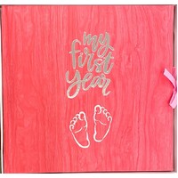 Pink My First Year Baby Record Book