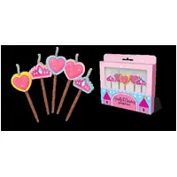 Hearts and Crowns Novelty Candle Pack - Pk 5