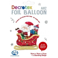 Santa Sleigh Standing Foil Balloon (79cm)