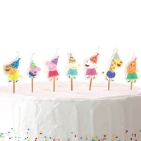 Peppa Pig Birthday Candle Set (5 cm) – Pk 6