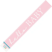 Hello Baby Pink Baby Shower Banner (274 cm)