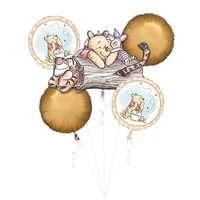 Winnie the Pooh Sketch Foil Balloon Bouquet 5 Pack