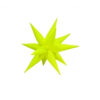 Neon Yellow Spike Balloon Decoration (65 cm)