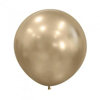 Silk Gold Dust Balloons (60 cm) - Pk 3