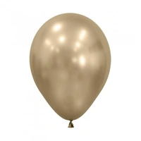 Silk Gold Dust Balloons (12 cm) - Pk 50