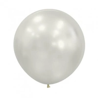 Silk Oyster White Balloons (60 cm) - Pk 3