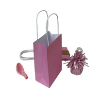 Pastel Pink Paper Party Bags - Pk 5