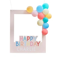 Mix It Up Photobooth Frame Card with Brights Balloons FSC