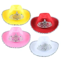 Children??s Cowgirl Hat with Tiara - Assorted Colors