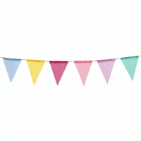 Multicolors Linen Pennant Banner