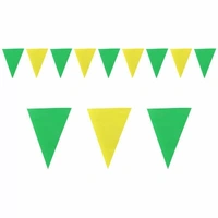 Green & Yellow Pennant Bunting