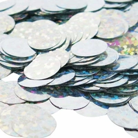 250g Balloon Confetti - Holographic Silver (2cm)