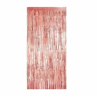 Rose Gold Fringe Curtain