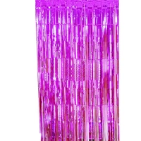 Dark Pink Foil Curtain