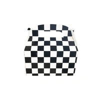 Black & White Checkered Treat Box – Pk 6