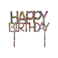 Multicolour Cake Topper – Happy Birthday