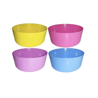 150mm Coloured Plastic Bowls (15cm) – Pk 4